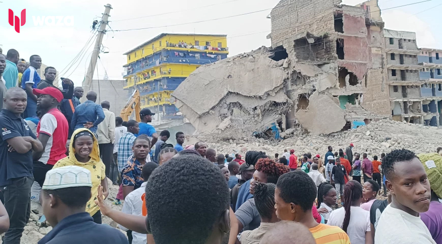 Four People Rescued From Collapsed Building In Mathare